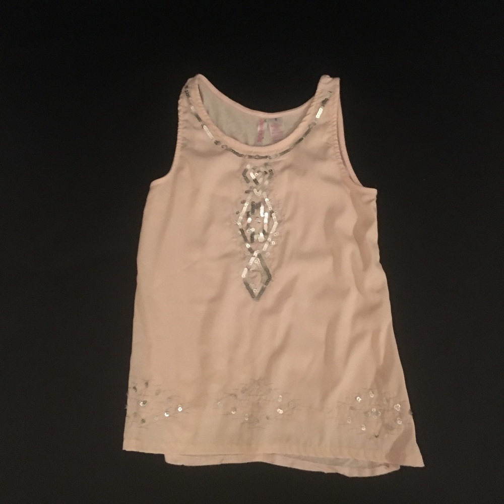 Sequin pink dress top girls